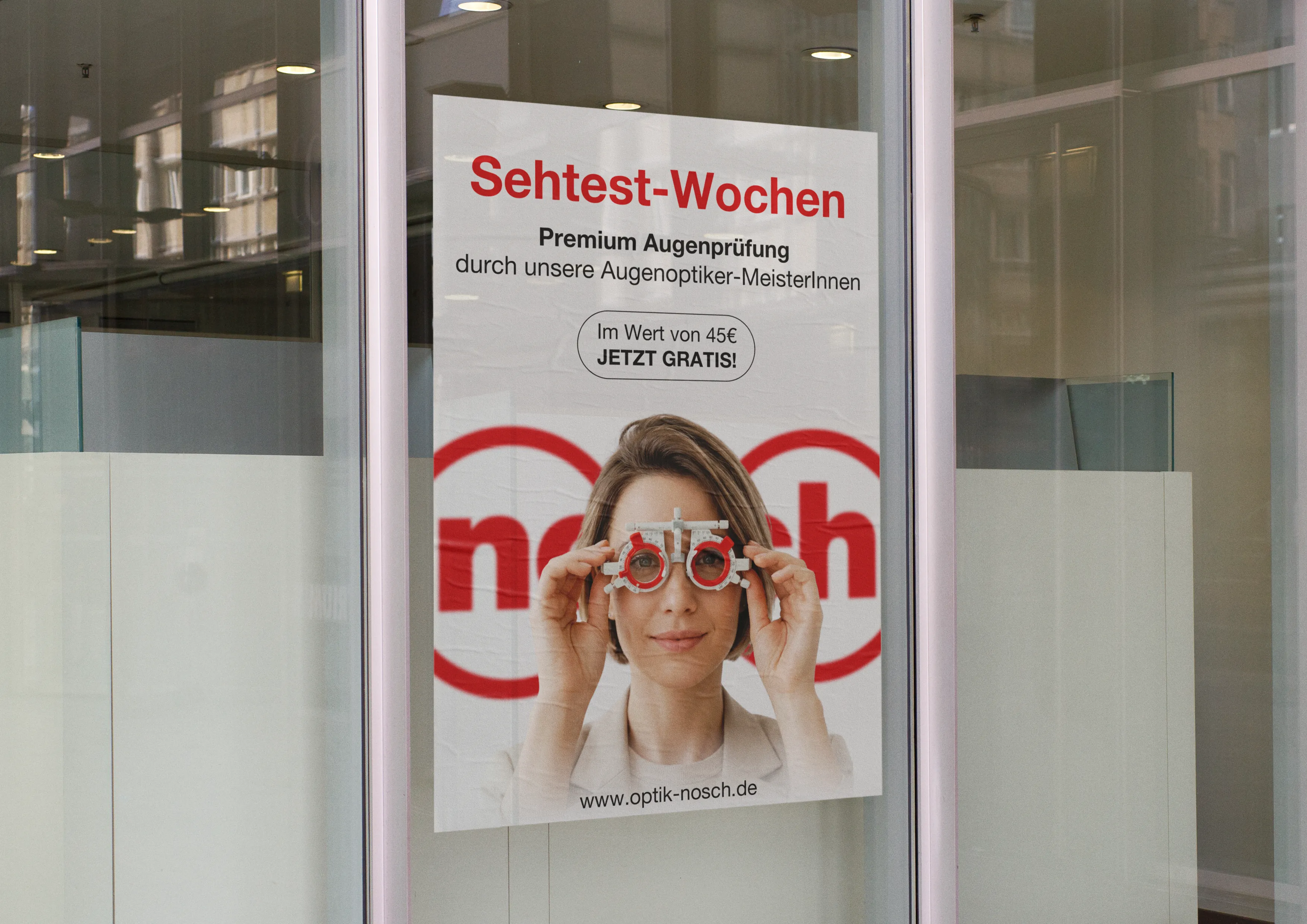 Optik Nosch Aktionsplakat